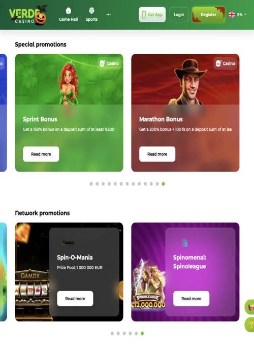 Bonus di 50 giri gratuiti Verde Casino senza deposito richiesto